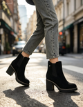 Botines negros elegantes para mujer
